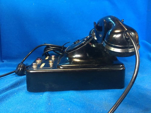 Telefono centralino in bachelite nera anni 50 SAFNAT-MILANO - Zdjęcie 5 z 10