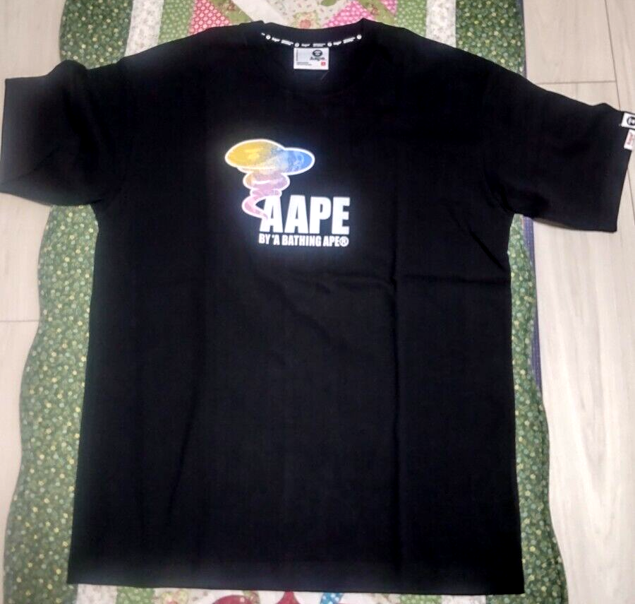 A Bathing Ape AAPE TEE Black M size from Japan | eBay