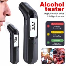 Digital Breath Breathalyzer Alcohol Tester Analyzer Detector Police Rechargeable