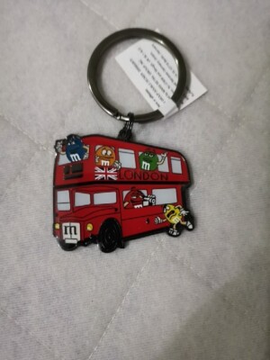 NEU M&M'S/M und M'S/MNMS/MMS Schokolade London rot Bus Schlüsselanhänger/Keyring