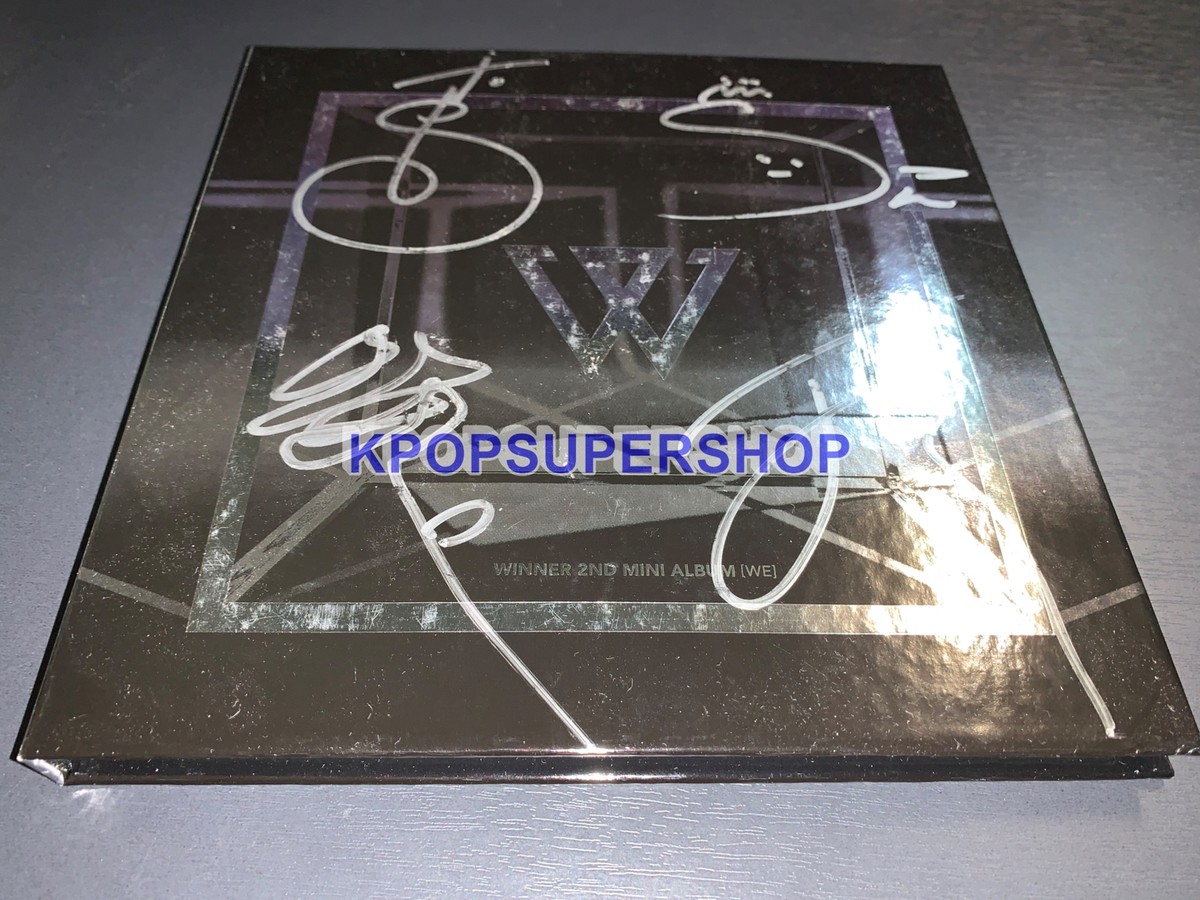 Winner 2nd Mini Album WE Black Ver Autographed Signed CD Promo