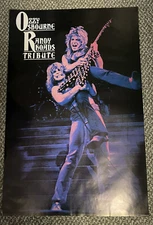 Vintage 1987 Ozzy Osbourne Randy Rhoads Tribute Rare Music Poster 24"x36”