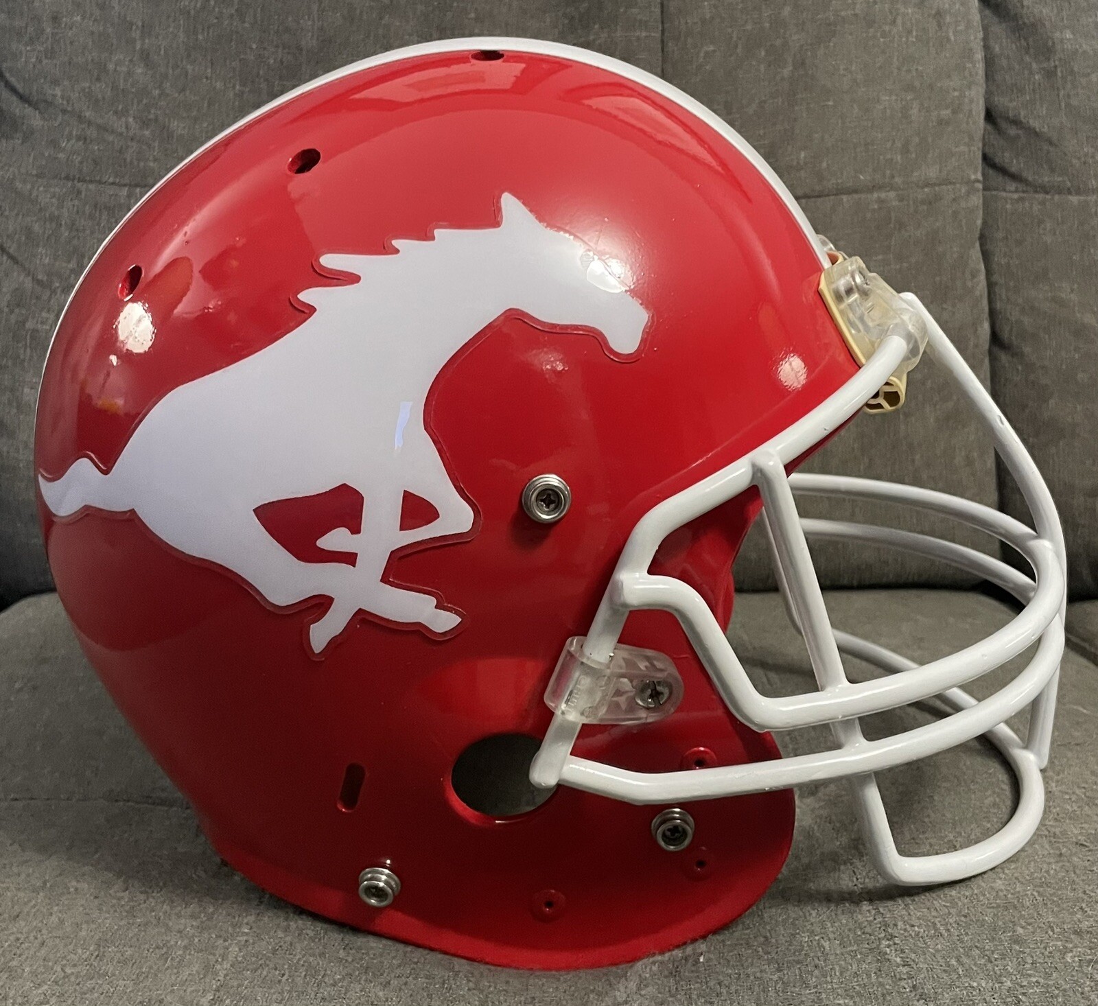 Calgary Stampeders CFL Retro Replica Full Size Schutt Football Helmet