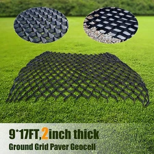 Geocell Geo Grid Ground HDPE Gravel Grid Honeycomb Drain Hole 17ft*9ft*2.0 USA