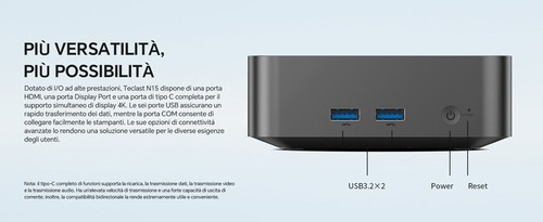 Mini PC Teclast N20 PRO 16GB RAM DDR4 512GB ROM CPU N5095 mini computer wifi BT - Afbeelding 19 van 22