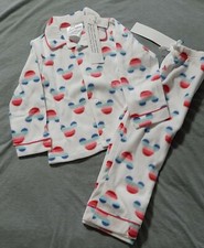 NWT Baby Gap DISNEY MICKEY MINNIE 2 pc WHITE POLYESTER PJS PAJAMAS SIZE 4