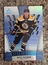 2021-22 Upper Deck SP Game Used Purity Platinum /35 David Pastrnak #P-29 Bruins