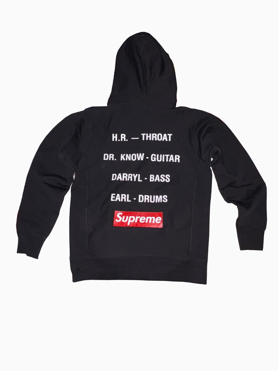 トップス supreme bad brains hooded sweatshirt XL 2008 Supreme X Bad Brains Pullover Sweatshirt Black Medium