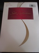 HANES Vintage PEARL Nylon PANTYHOSE - Size EF- 145 to 190 lbs - 1990s