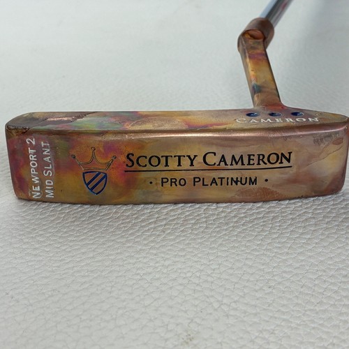 Scotty Cameron pro platinum Mid Slant New Port2 Copper Oil Can custom 34.5in - Picture 6 of 17