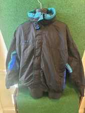 Vintage Columbia Bugaboo Jacket Men XL Black Teal Blue 90s