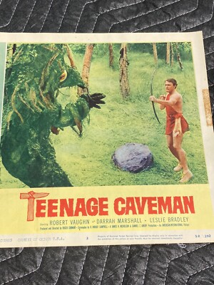 Kåre & The Cavemen / Jet Age 2LP　新品未開封 TEENAGE CAVEMAN 1958 Original &RARE Movie Lobby Card Sci-Fi Horror