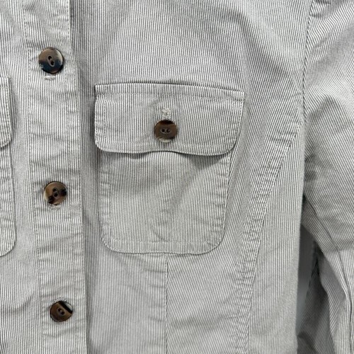 J Jill Utility Jacket Stretch Petite XXSP Button Front Striped XS Petite - Picture 13 of 16