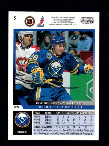 1993-94 Upper Deck Base Hockey Cards 1-329 Including Rookies You Pick Only $1 EA - Picture 15 of 866