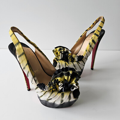 Christian Louboutin　ブーティー Christian Louboutin BouBou 160 Bazin Tie and Dye Sandals