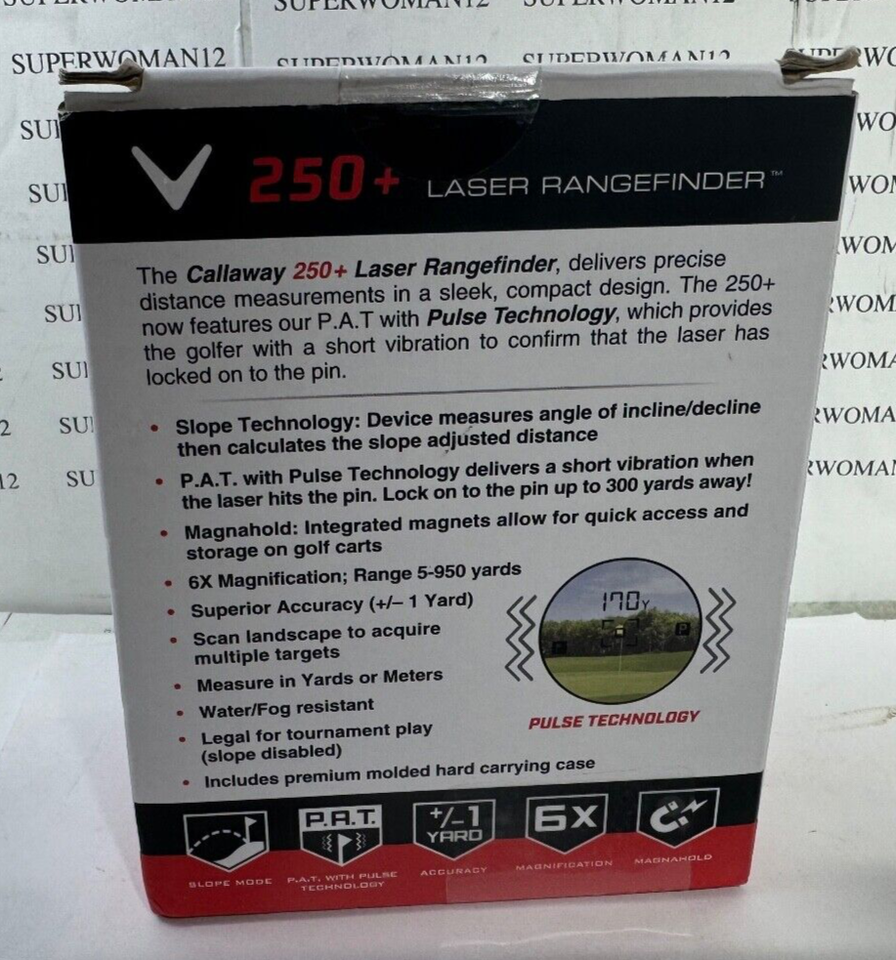 New Callaway Golf 250+ Laser Rangefinder eBay