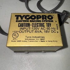 Tyco Tycopro Electric Racing System Model 608R Hobby Transformer 18VDC Track(zx)