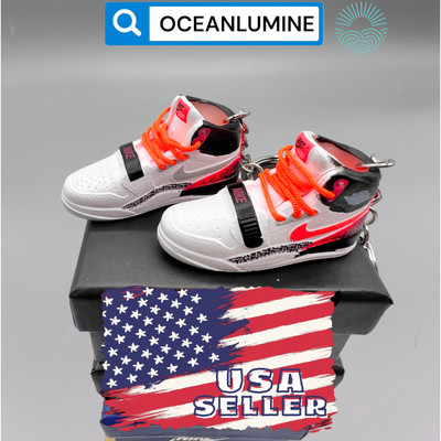 High Quality Jordan Mini Sneaker Keychain with Shoe Box, Display Box Option