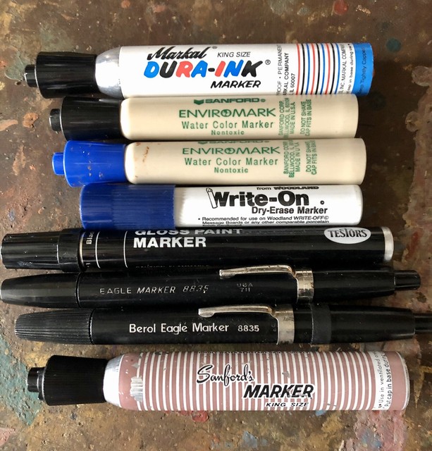 Sanford King Size Markal Eagle Smelly VINTAGE Permanent Marker Lot D