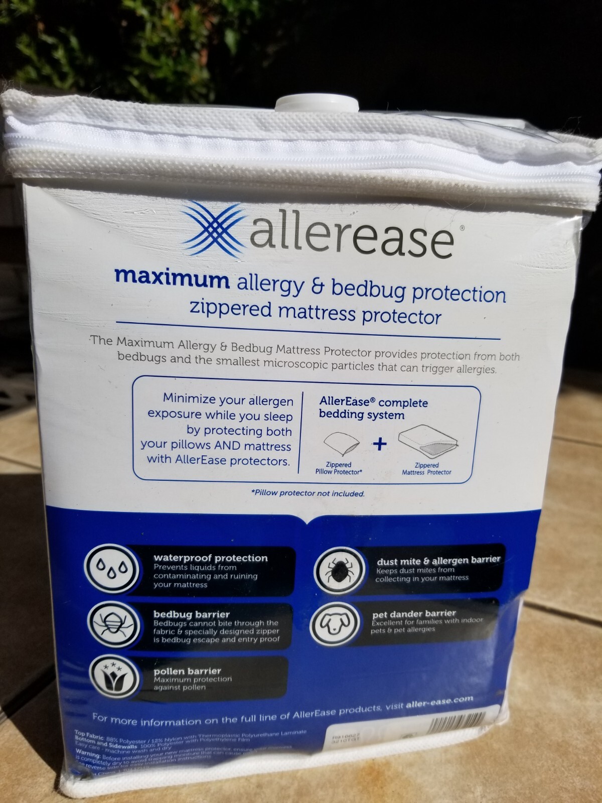 AllerEase+Ultimate+Cotton+Temp+Balancing+Waterproof+Mattress+Protector