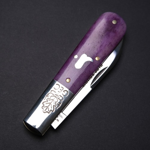 Great Eastern Cutlery GEC 86 Barlow SFO - Smooth Purple Camel Bone - Picture 3 of 11