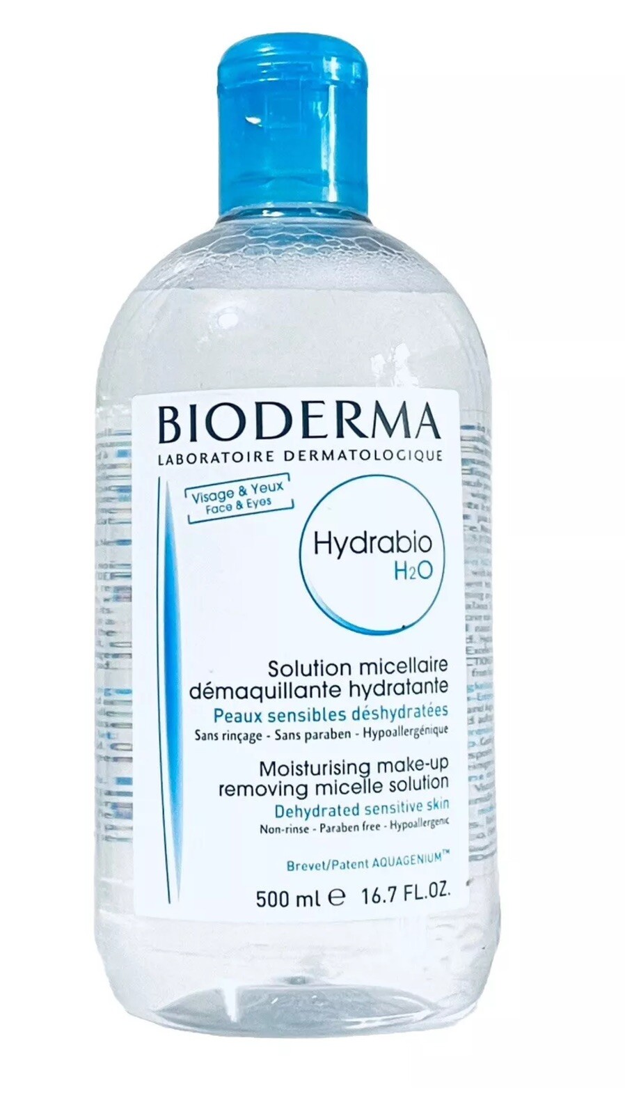 Bioderma Hydrabio H2O 16.7 fl oz500 ml. Facial Cleanser