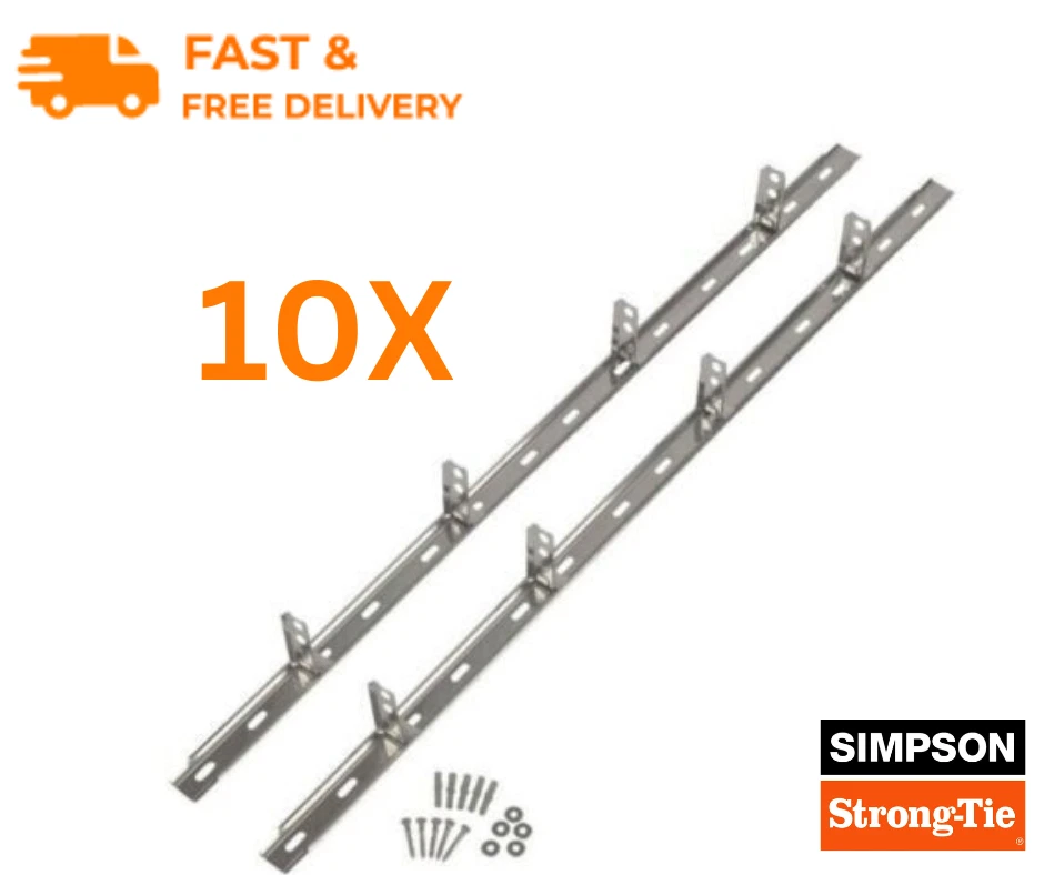 SIMPSON STRONG-TIE 5-10X Simpson Strongtie 2.4m Stainless Steel Kit Wall Starter Heavy Duty C2KS