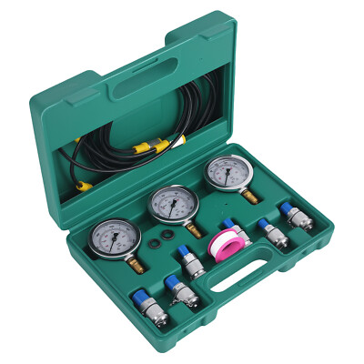 Messkoffer Messbox Hydraulik Manometer Messschlauch Prüfkoffer