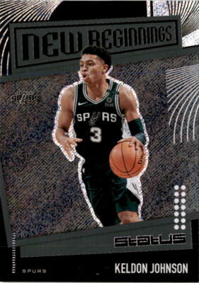 2019-20 Panini Status #3 Keldon Johnson New Beginnings San Antonio