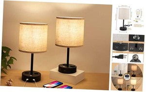 Bedside Lamps Nightstand Lamps For Bedrooms Set Of 2 Touch Control Dimmable Mo Ebay