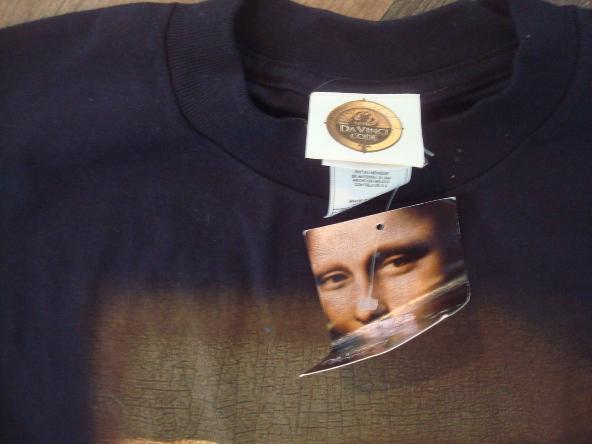 Da Vinci Code 2006 T Shirt Vintage Y2K Dan Brown Mona Lisa SMALL