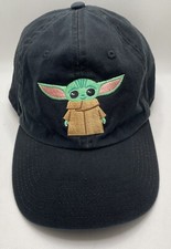 Star Wars Baby Yoda Baseball Golf Hat Cap Black Strapback Adjustable
