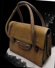 GOLDPFEIL Handtasche LEDER Abendtasche BISONLEDER Dickleder UNVERWÜSTLICH 1737