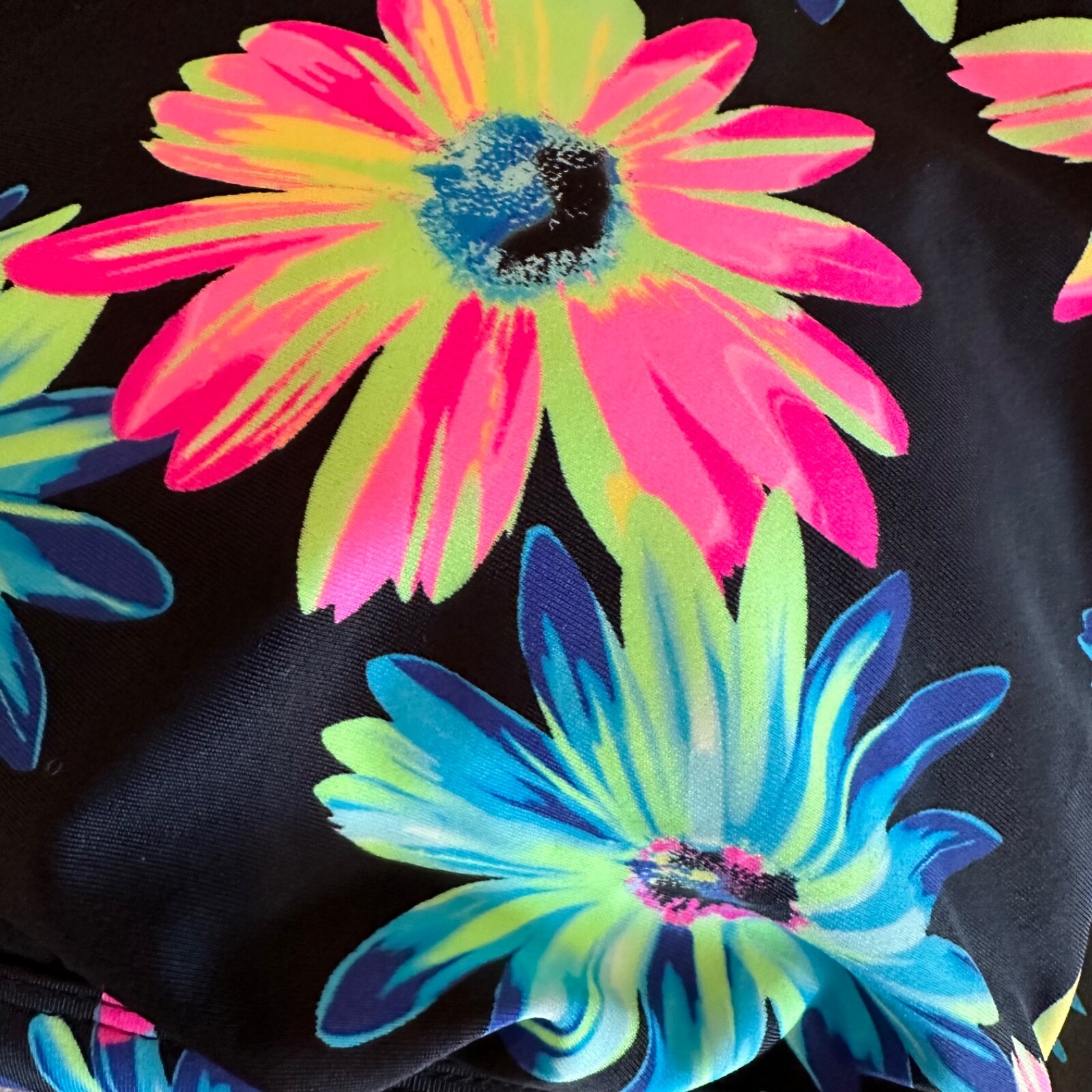 California Waves Womens Size 16/18 Gerber Daisy High Waist Bikini Bottoms NWT