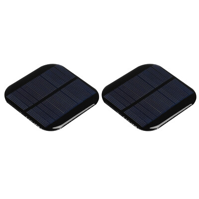 Mini Solar Panel Cell 5.5V 130mA 0.715W 72mm x 72mm for DIY Project Pack of 2