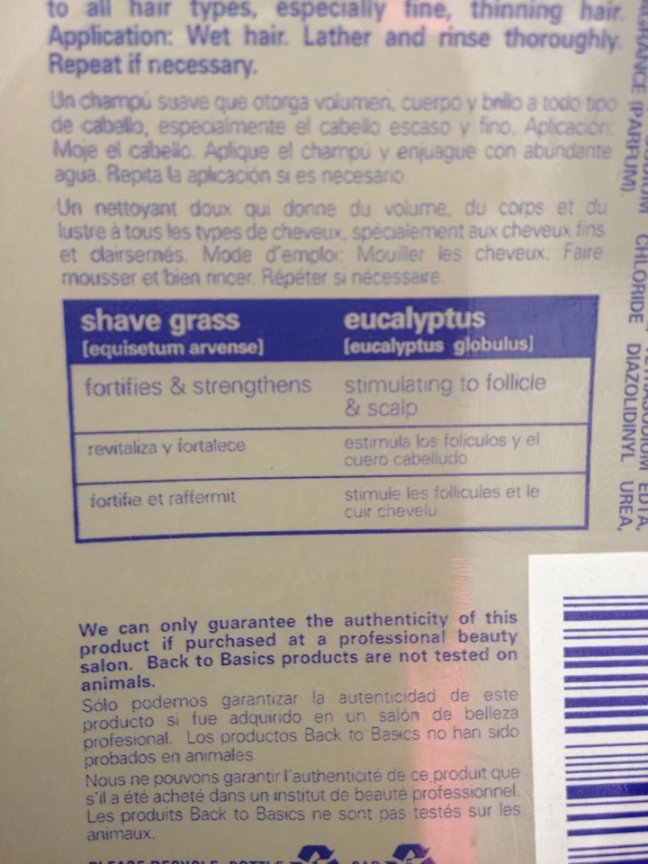 Back To Basics BtB For Men Volumizing Shampoo 8.5oz - Image 4 of 4
