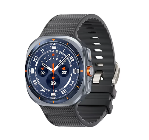 Samsung Galaxy Watch Ultra (2025), bleu titane + bracelet PeakForm