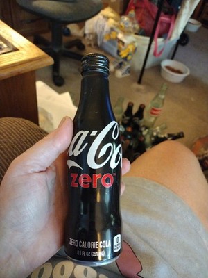 Black Coca Cola Zero Aluminum Bottle 2015 Sealed 8 1/2 oz :-) | eBay