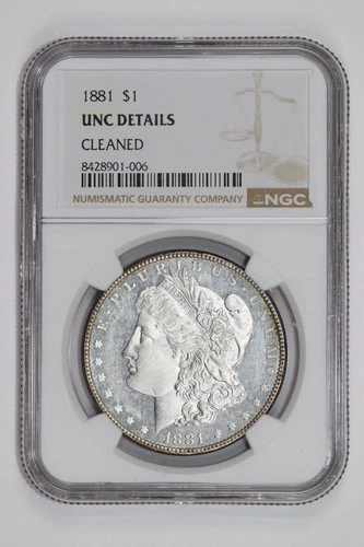 1881 MORGAN DOLLARNGC UNC DETAILS LOOKS PL!