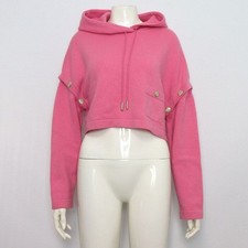 CHANEL Kaschmir 2-Wege-Stricktop mit Kapuze und goldenen CC-Knöpfen P72799 152317750