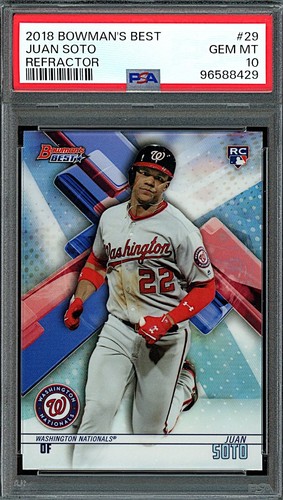 2018 Bowmans Best Juan Soto Refractor Rookie PSA 10