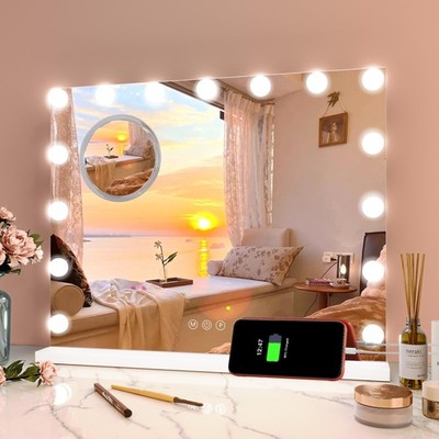 Schminkspiegel mit Beleuchtung LED Dimmbar Schminkspiegel LED Hollywood Spiegel