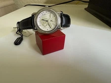 Unisex Lucien Piccard Swiss Celeste .60 ct tw Diamond bezel Watch 40mm