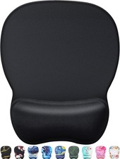 MROCO Ergonomic Mouse Pad with Gel Wrist Rest, Comfortable Mousepad Black