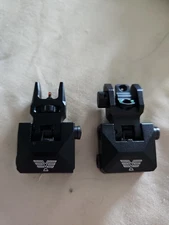 Visiofire Fiber Optic Iron Sights Flip Up Front and Rear Backup Sights