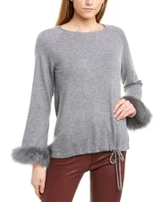 Incashmere Cashmere Pullover Women's Grey Xl