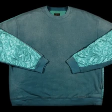 Kapital Fleecy Knit Bivouac Big Sweatshirt Blue Size 3