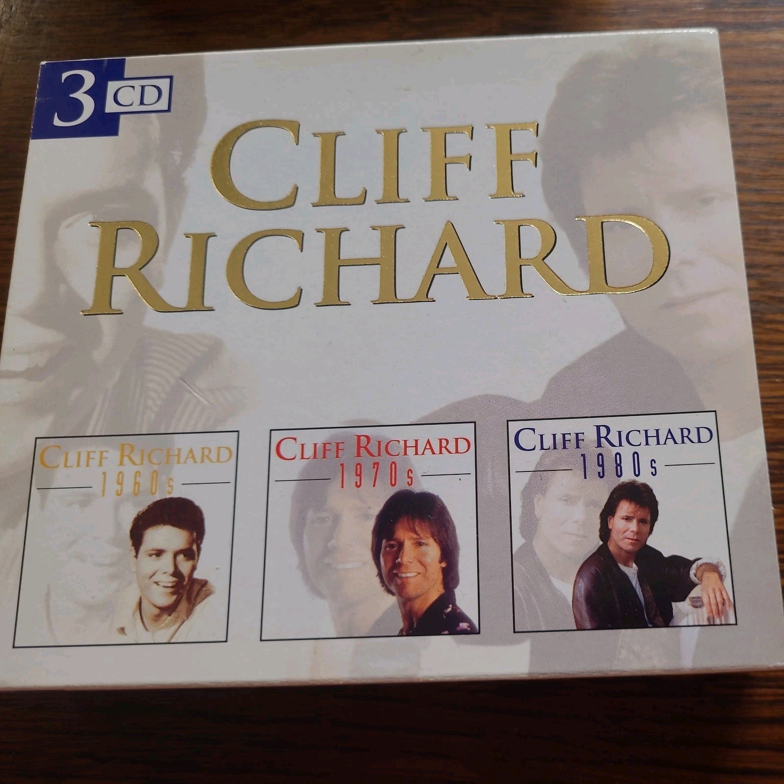 CLIFF RICHARD 3 CD BOX SET 1960'S, 1970'S & 1980'S DISKY