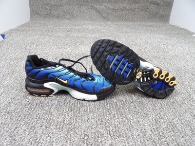 Nike Air Max Plus TN GS Shoes Blue Black Gold Tuned Air Youth 4.5 Womens 6