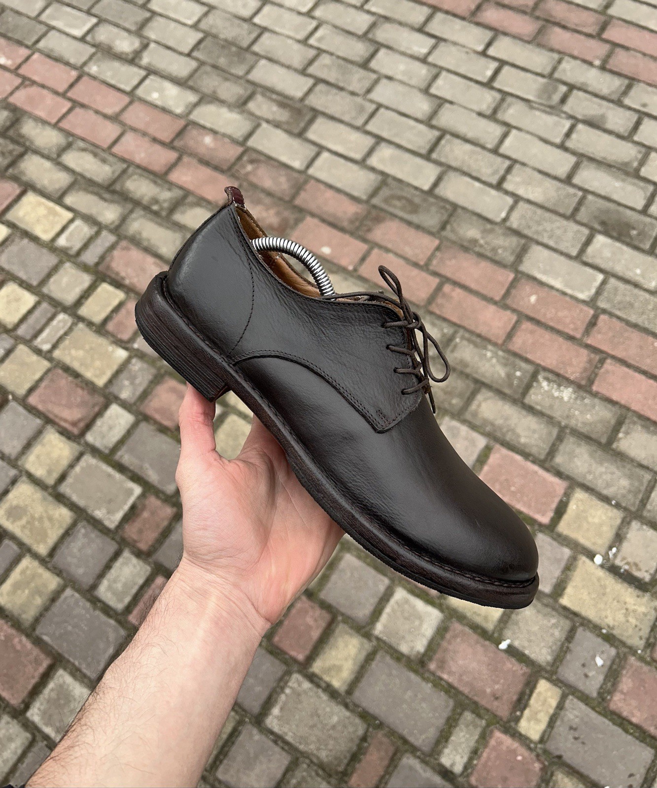 SAOLA Scarpe Uomo Moma Italy Classiche Derby Pelle EU 42 5 US 9 5 Marrone Scuro